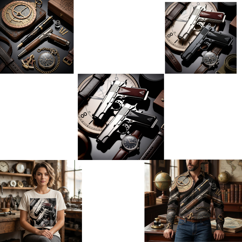 5 Diseños Digitales Vintage Gentleman – Arte Elegante con Estilo Clásico Masculino y Femenina (Descarga Digital)