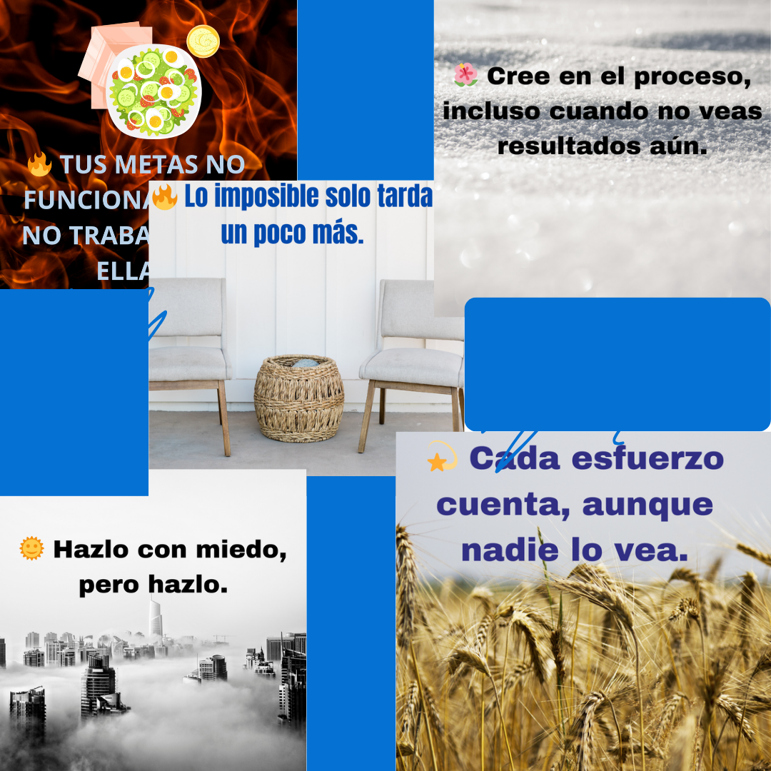 Pack de 5 Imágenes Motivacionales Digitales | Frases Inspiradoras para Decoración y Redes Sociales